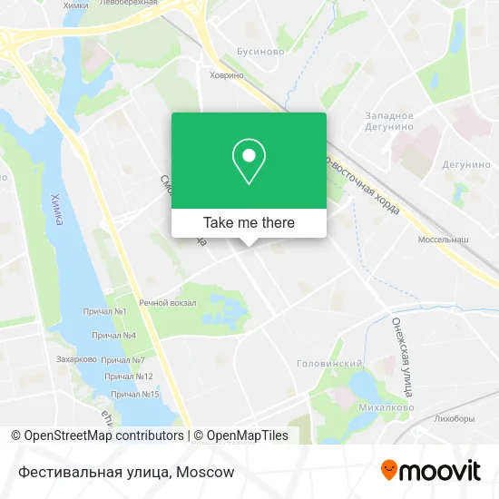 Фестивальная улица map