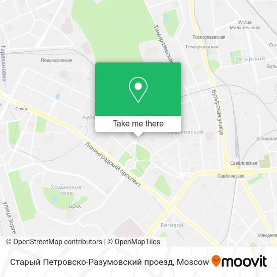 Старый Петровско-Разумовский проезд map
