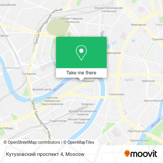 Кутузовский проспект 4 map