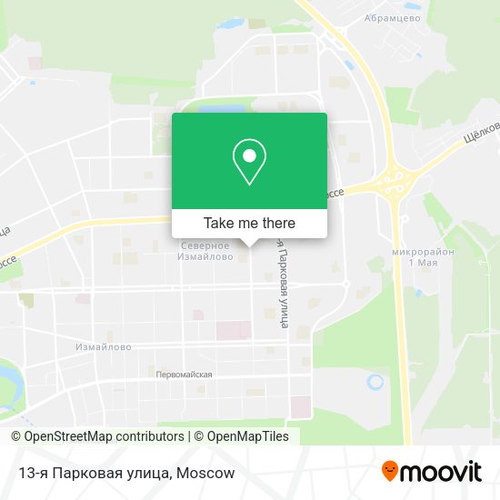 13-я Парковая улица map