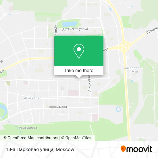 13-я Парковая улица map