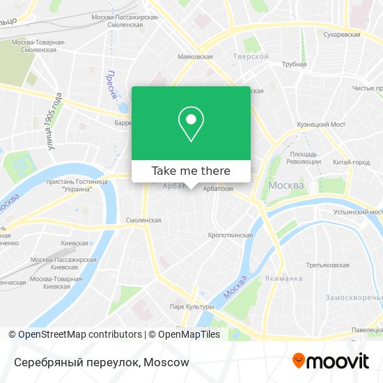 Серебряный переулок map