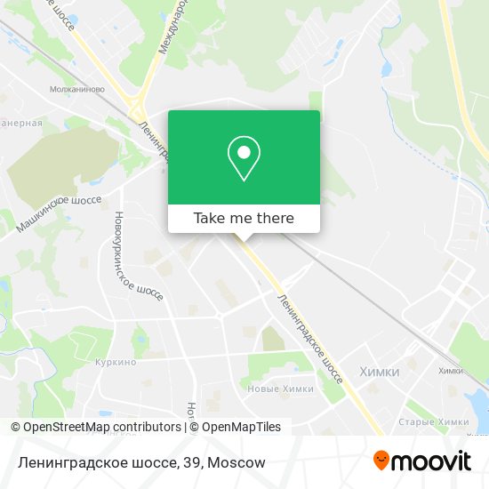 Ленинградское шоссе, 39 map