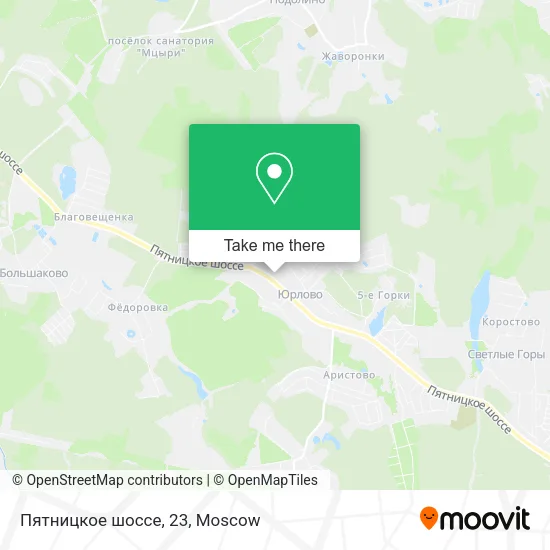 Пятницкое шоссе, 23 map