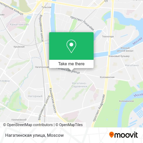 Нагатинская улица map