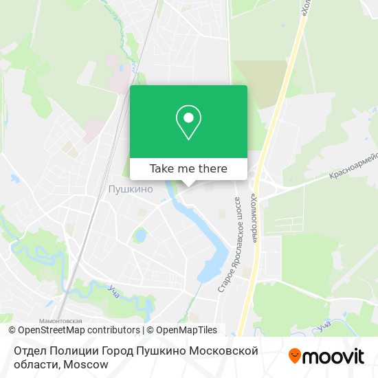 Отдел Полиции Город Пушкино Московской области map