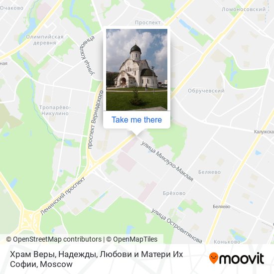 Храм Веры, Надежды, Любови и Матери Их Софии map