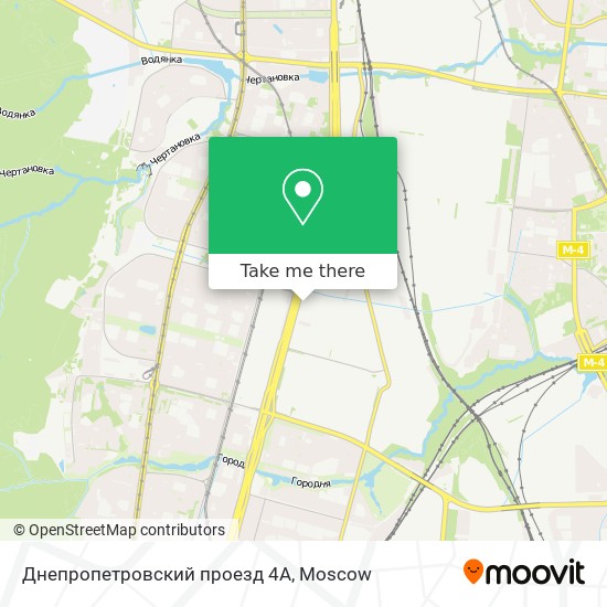 Днепропетровский проезд 4А map