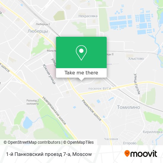 1-й Панковский проезд 7-а map