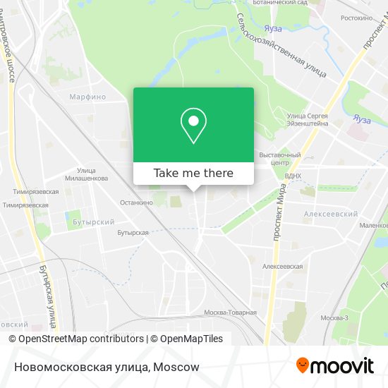 Новомосковская улица map