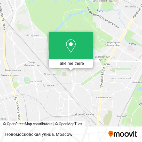 Новомосковская улица map