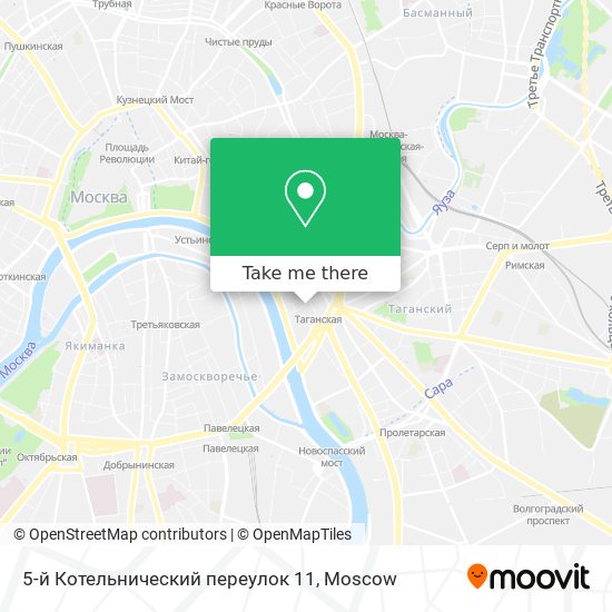 5-й Котельнический переулок 11 map