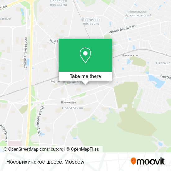 Носовихинское шоссе map