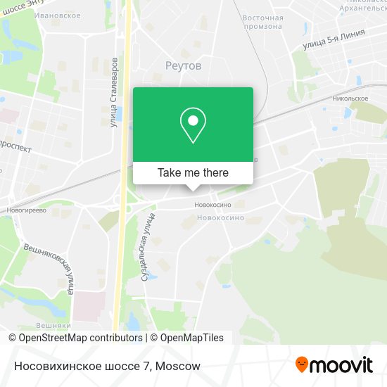 Носовихинское шоссе 7 map
