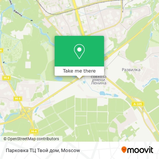 Парковка ТЦ Твой дом map