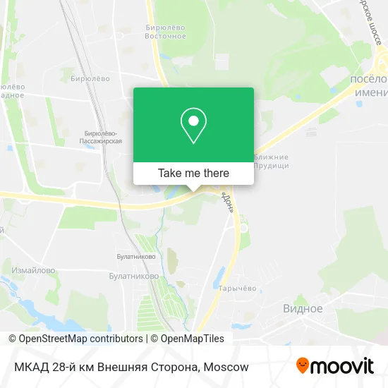 МКАД 28-й км Внешняя Сторона map