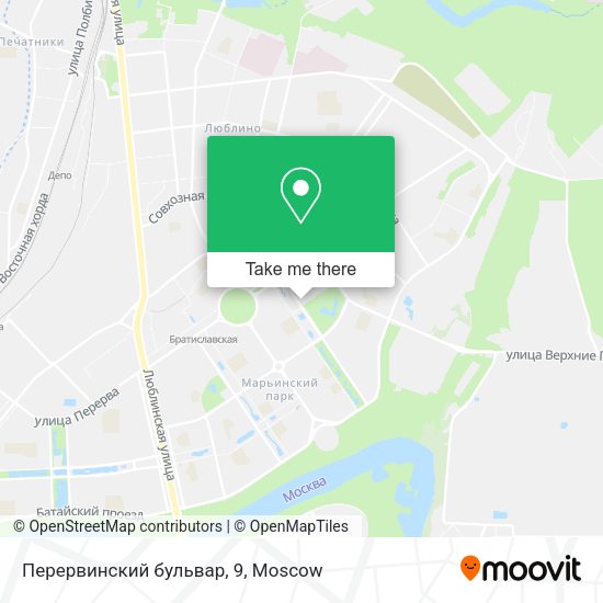 Перервинский бульвар, 9 map