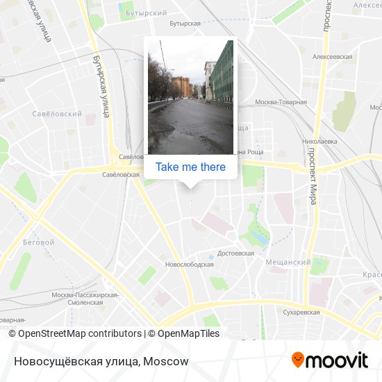 Новосущёвская улица map