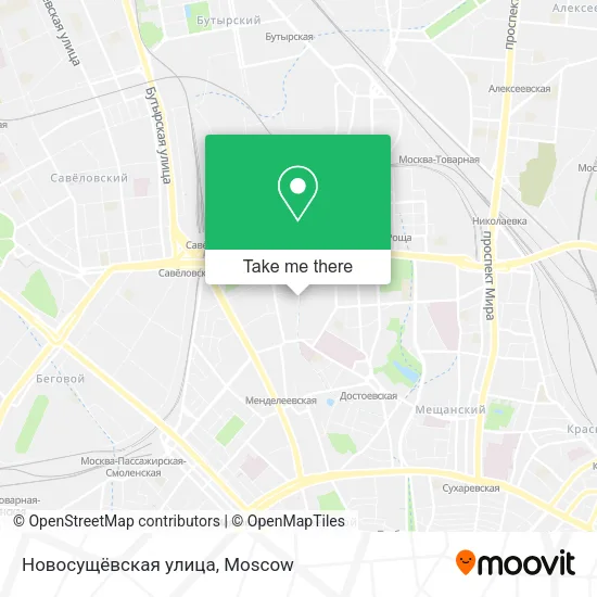 Новосущёвская улица map
