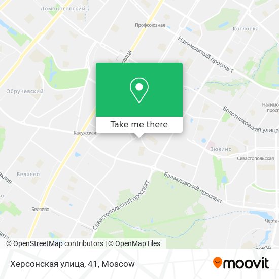 Херсонская улица, 41 map