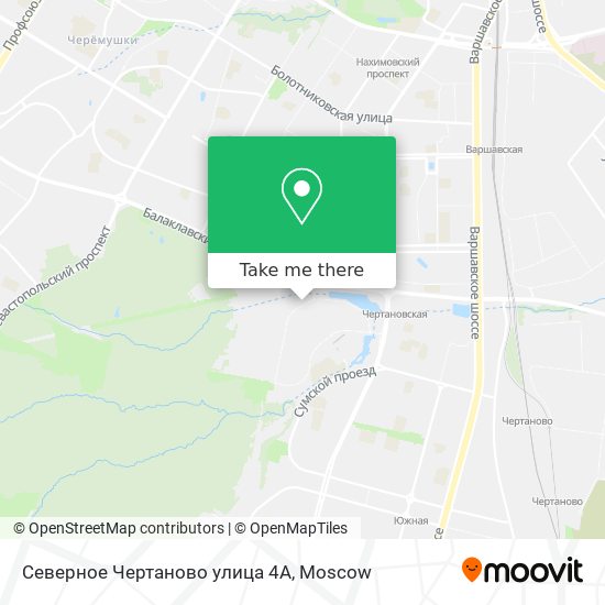 Северное Чертаново улица 4А map