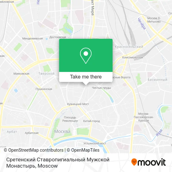 Сретенский Ставропигиальный Мужской Монастырь map