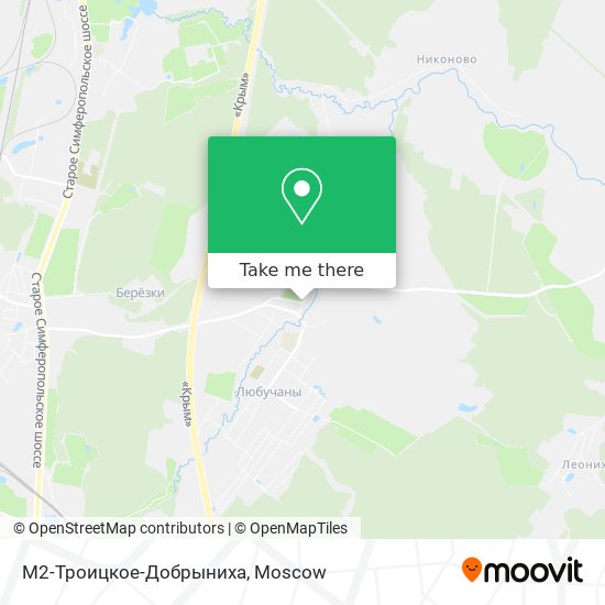 М2-Троицкое-Добрыниха map