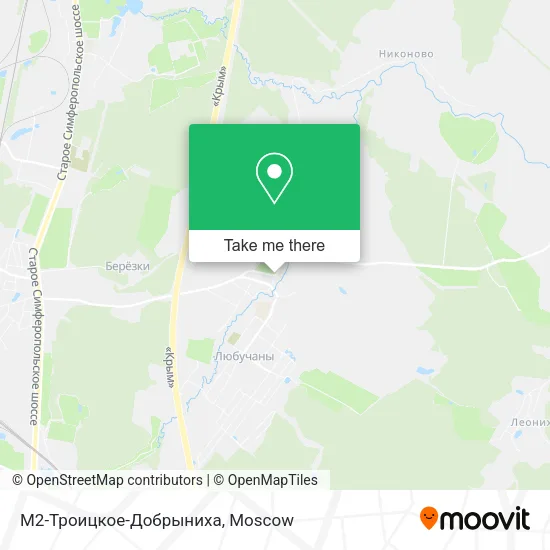 М2-Троицкое-Добрыниха map