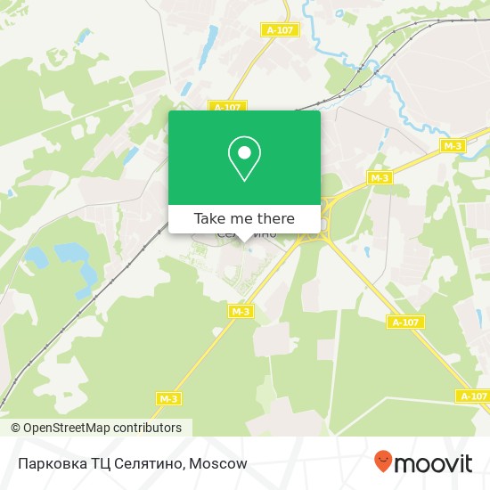 Парковка ТЦ Селятино map