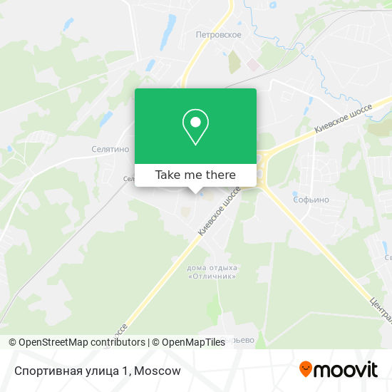 Спортивная улица 1 map