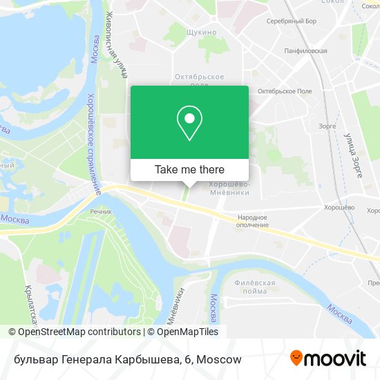 бульвар Генерала Карбышева, 6 map