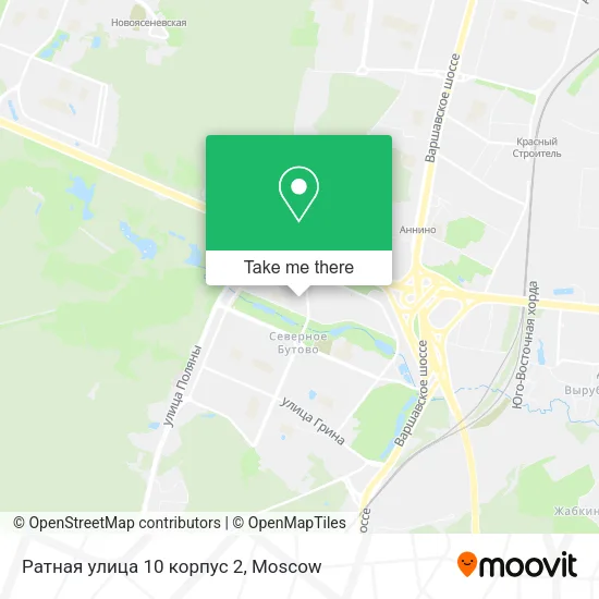 Ратная улица 10 корпус 2 map