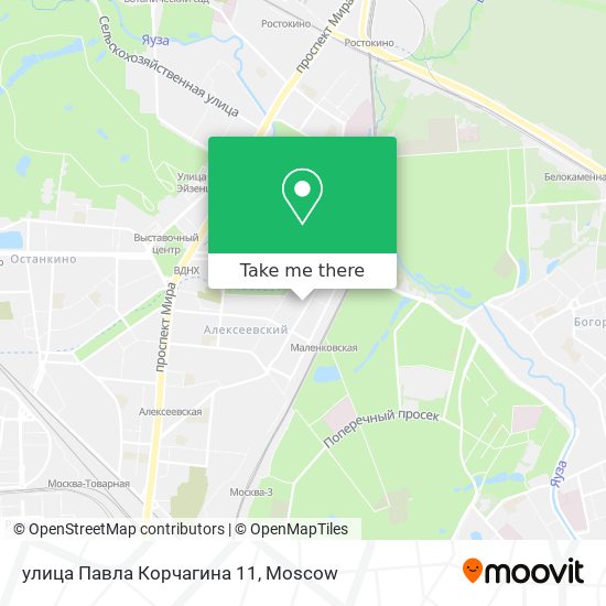 улица Павла Корчагина 11 map