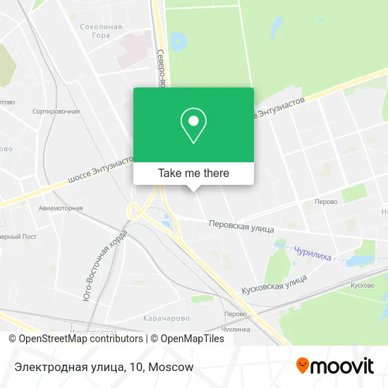 Электродная улица, 10 map