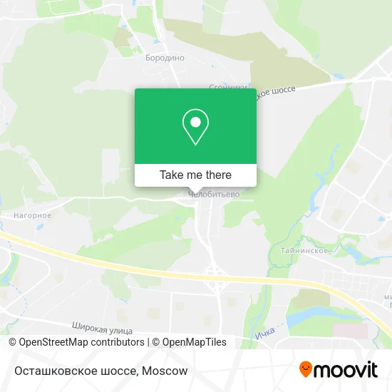 Осташковское шоссе map