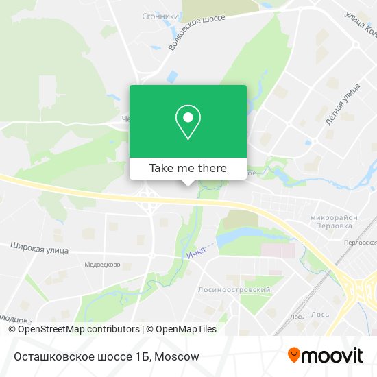 Осташковское шоссе 1Б map