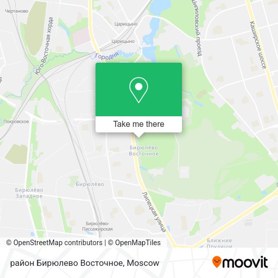 район Бирюлево Восточное map