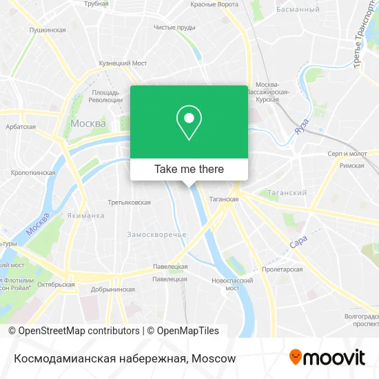 Космодамианская набережная map