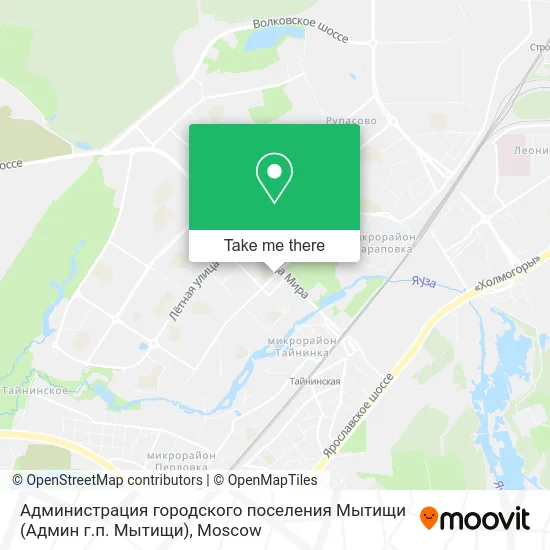 Администрация городского поселения Мытищи (Админ г.п. Мытищи) map