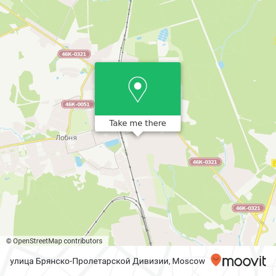 улица Брянско-Пролетарской Дивизии map