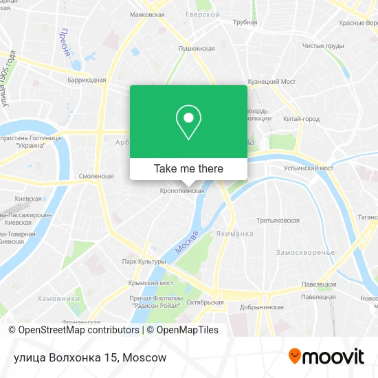 улица Волхонка 15 map