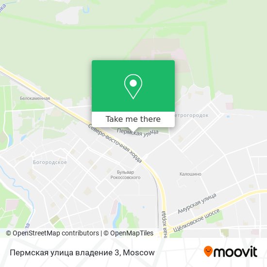 Пермская улица владение 3 map