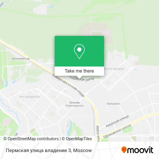 Пермская улица владение 3 map