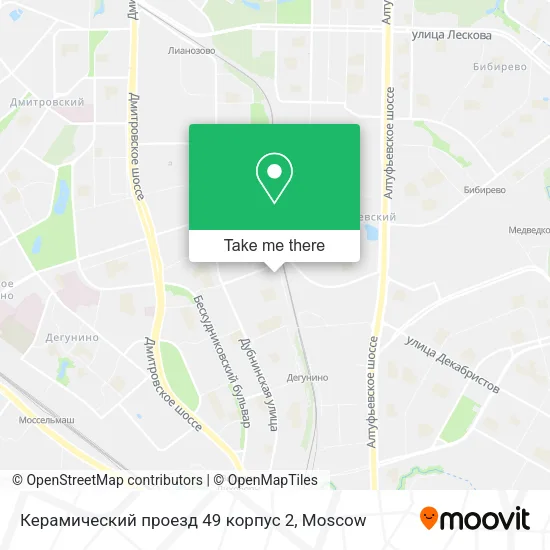 Керамический проезд 49 корпус 2 map