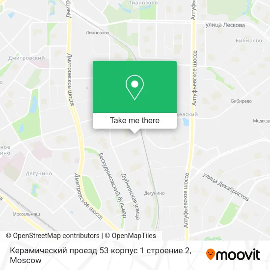 Керамический проезд 53 корпус 1 строение 2 map