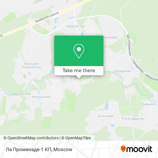 Ла Променаде-1 КП map