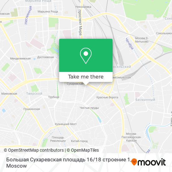 Большая Сухаревская площадь 16 / 18 строение 1 map