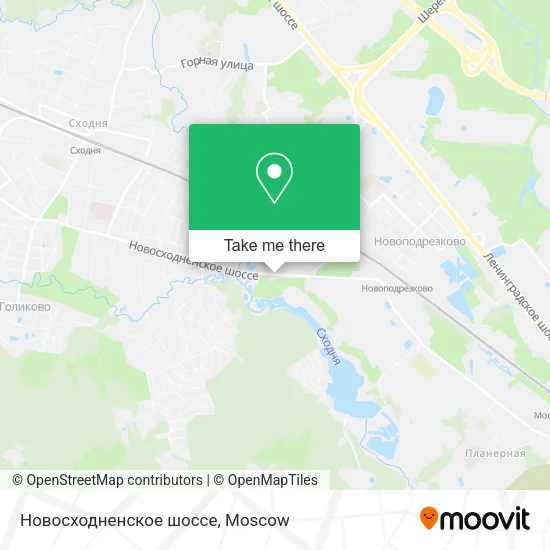 Новосходненское шоссе map