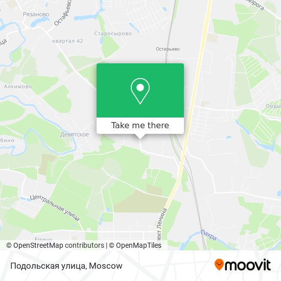 Подольская улица map