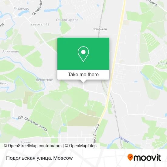 Подольская улица map